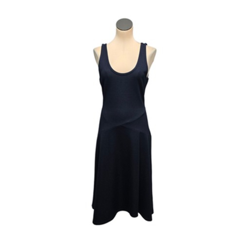 The Fifth Label Dress Womens Medium Navy Blue Sleeveless Scoop Neck A-Line Knit‎